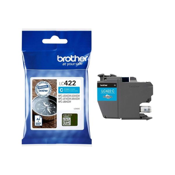 Original Brother MFC-J 5340 Dwe Ecopro (LC-422C) Druckerpatrone Cyan-image