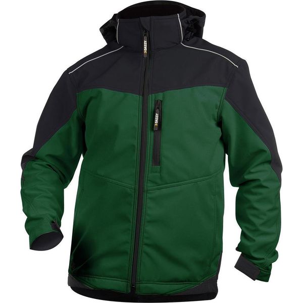 Dassy® Jakarta Giacca Softshell Bicolore Bottle Green/Black Taglia Xs Lunghezza: Standard-image
