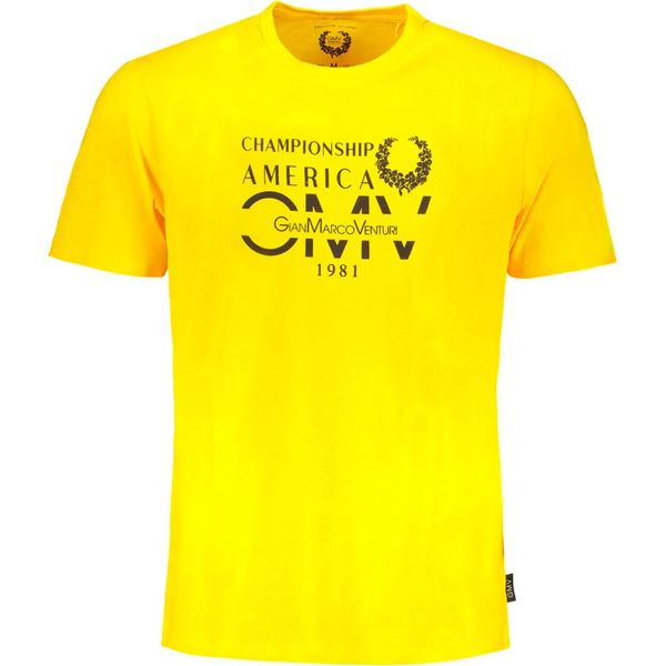 T-Shirt Manica Corta Girocollo Logo Giallo Gian Marco Venturi : Taglia - Xl Taglia: Xl-image