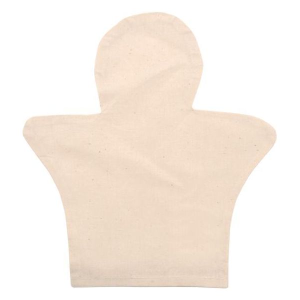 Eduplay 230038 Marionetta A Mano, 100% Cotone, 20 X 22,5 Cm, Vuota, Naturale (Confezione Da 4)-image