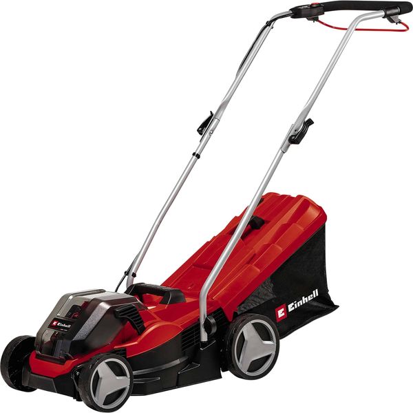 Einhell GE-CM 36/33 Li (2X2,5Ah) Batteria Per Tosaerba Walk Behind Nero, Rosso-image