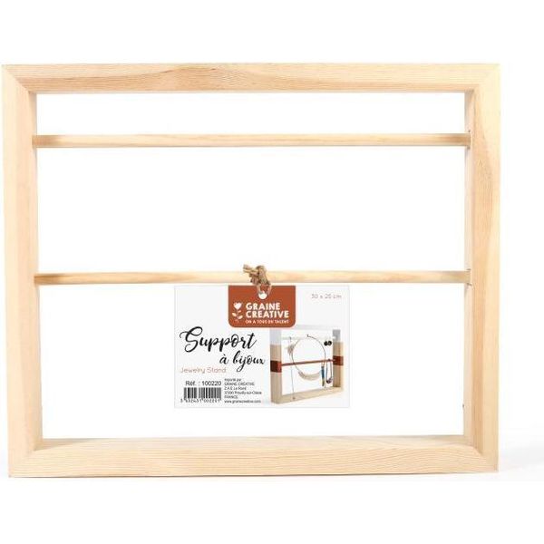 Graine Creative Portagioie In Legno Portagioie 30X25X4 Cm-image