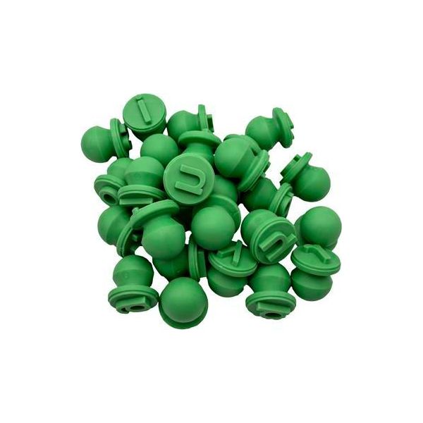 Eduplay 370033 Set Di 26 Timbri Easy Grip Per Lettere Piccole, Verde-image