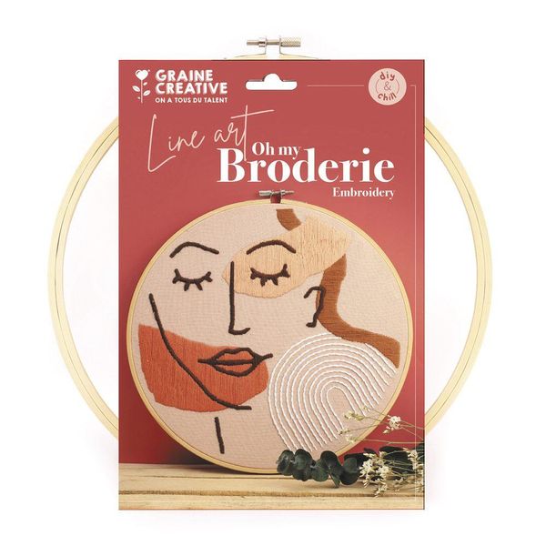 Kit Di Ricamo Creativo Graine Con Motivo A Faccia - 1 Pz-image