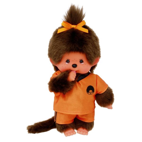 Bambola Monchhichi Ragazza Calcio 20Cm - Bambola Giocattolo Di Peluche-image