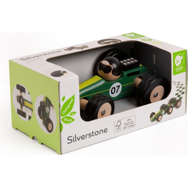 Auto Da Corsa In Legno Del Mondo Classico Silverstone Auto Giocattolo Per Bambini-image
