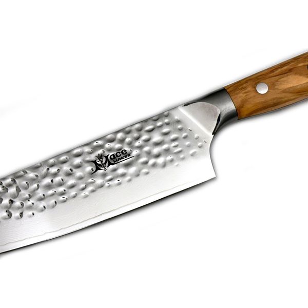 Macemaker Oliviero Chef Sanmai Coltello Da Cucina Damasco-image