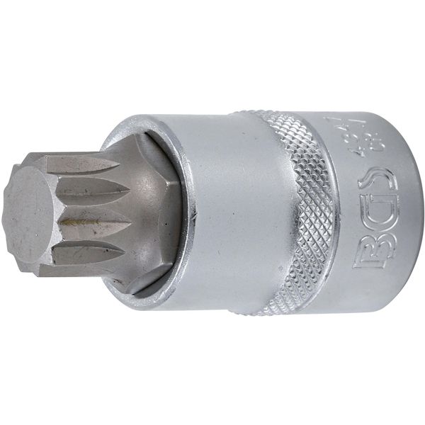 Bgs Bit Presa Quadra 12,5 Mm (1/2") Interno Multidente (Per Xzn) M18 - 4347"-image