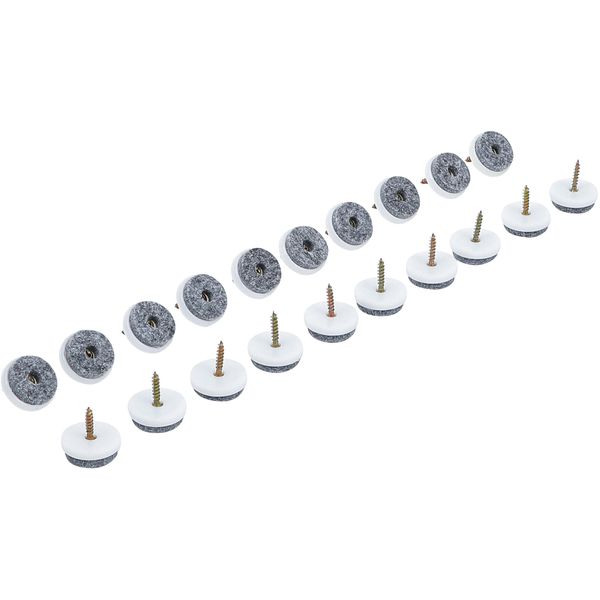 Bgs Set Di Guide In Feltro Fai Da Te Con Viti Ø 24 Mm 20 Pezzi.-image