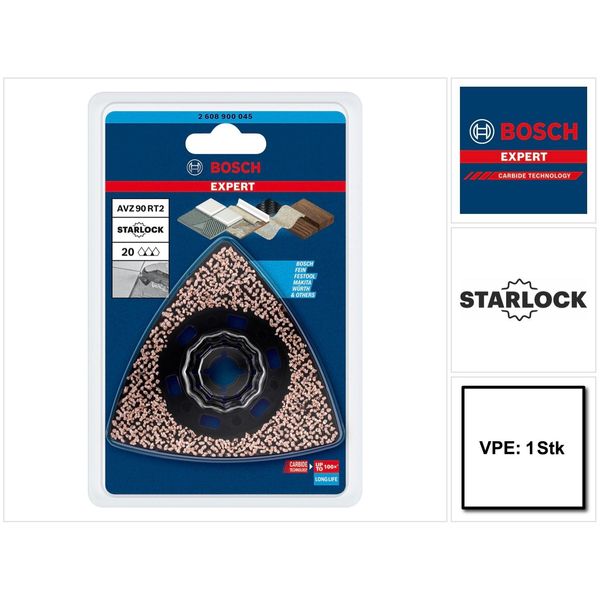 Bosch 2608900045 Bosch Expert Starlock Carbide Schleifplatte AVZ90RT2-image