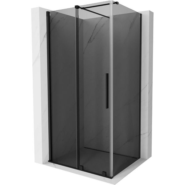 Mexen Velar Cabina Doccia Scorrevole 90 X 120 Cm, Grafite, Nero - 871-090-120-41-70-image