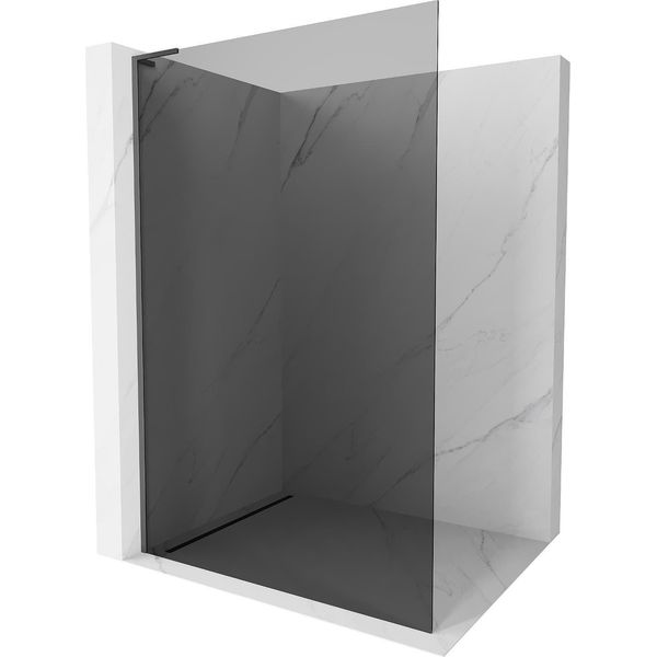 Mexen Kioto L Parete Doccia Walk-In 110 X 200 Cm, Grafite, Gun Metal - 800-110-103-95-40-image