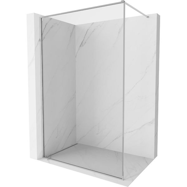 Mexen Kioto-Xf Parete Doccia Walk-In Con Cornice 160 X 202 Cm, Trasparente 10 Mm, Cromo - 800-160-104-01-00-X-image