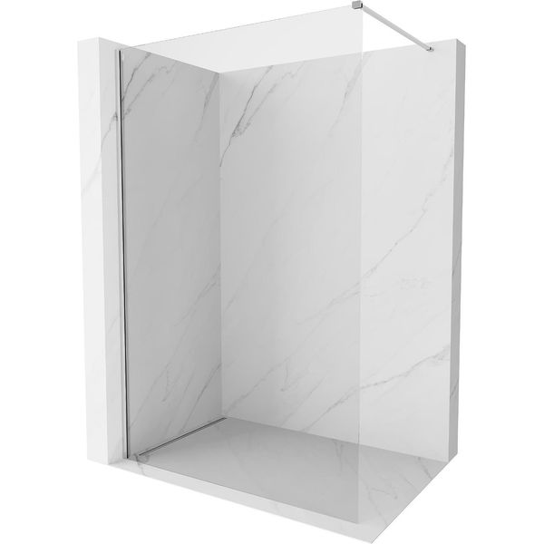 Mexen Kioto-X Parete Doccia Walk-In 80 X 200 Cm, Trasparente 10 Mm, Cromo - 800-080-101-01-00-X-image