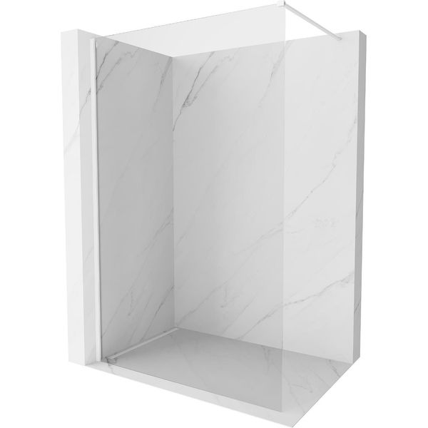 Mexen Kioto-X Parete Doccia Walk-In 150 X 200 Cm, Trasparente 10 Mm, Bianca - 800-150-101-20-00-X-image