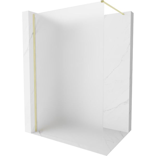 Mexen Kioto-X Parete Doccia Walk-In 60 X 200 Cm, Gelo 10 Mm, Oro Spazzolato - 800-060-101-55-30-X-image