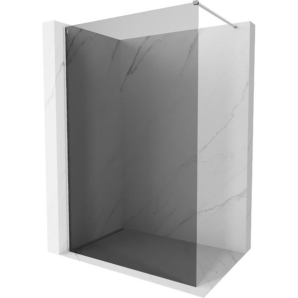 Mexen Kioto-X Parete Doccia Walk-In 140 X 200 Cm, Grafite 10 Mm, Cromo - 800-140-101-01-40-X-image