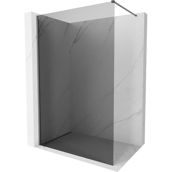 Mexen Kioto-X Parete Doccia Walk-In 50 X 200 Cm, Grafite 10 Mm, Gun Metal - 800-050-101-95-40-X-image