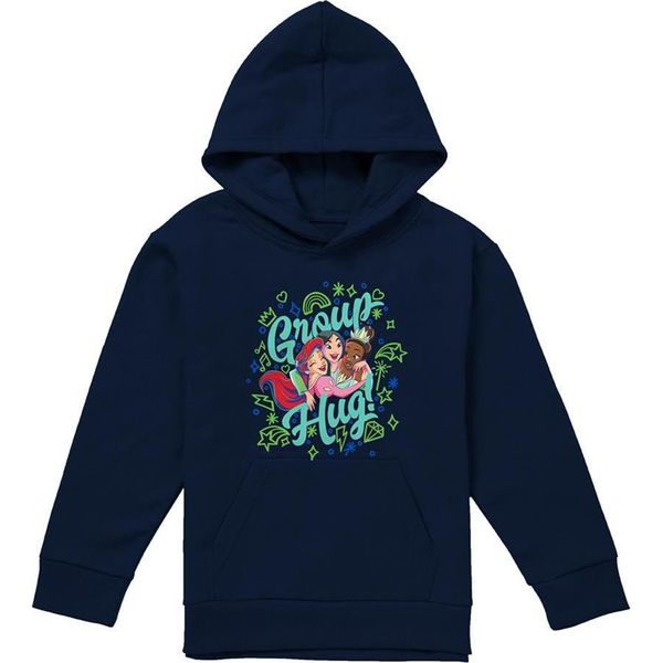 Disney Princess - Felpa Con Cappuccio Per Bambini TV22465 (152-158) (Navy)-image