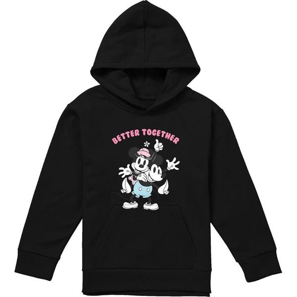 Disney - Felpa Con Cappuccio "Better Together"" Per Bambini TV22975 (128) (Nero)"-image