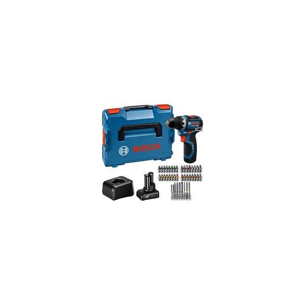 Akku-Bohrschrauber Gsr 12V-32 Professional, 12Volt Blau/Schwarz, Li-Ionen Akku 2,0Ah + 4,0Ah, 40-Teiliges ZubehöR-Set, L-BOXX-image