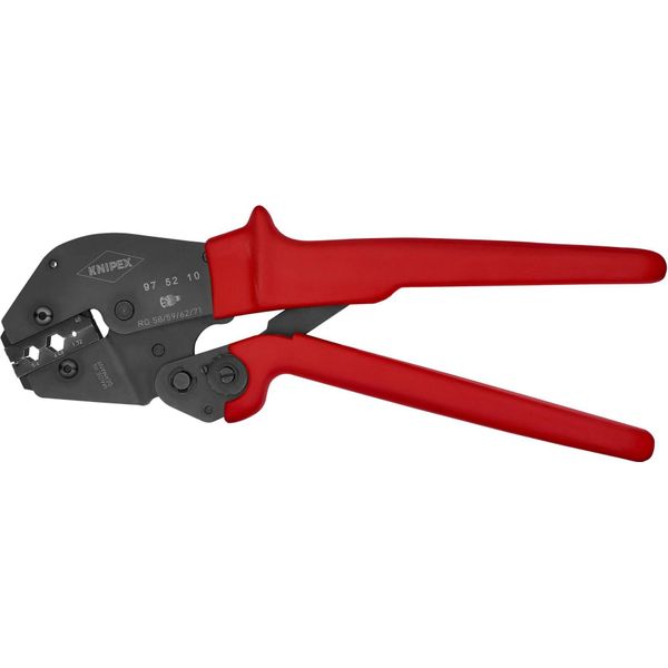 Knipex 97 52 10 Pinza Per Crimpare Anche Per L'uso A Due Mani, Brunita 250 Mm-image
