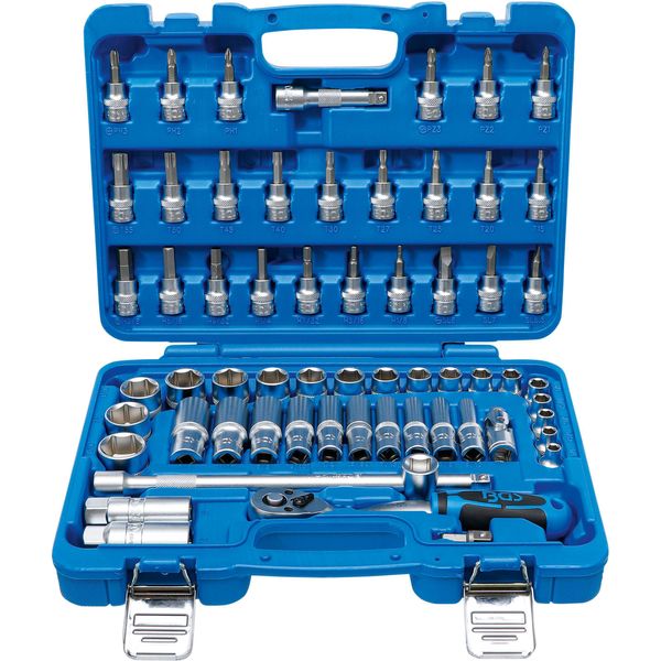 Set Di Chiavi A Bussola | Drive 10 Mm (3/8") | Misure In Pollici | 61 Pz."-image