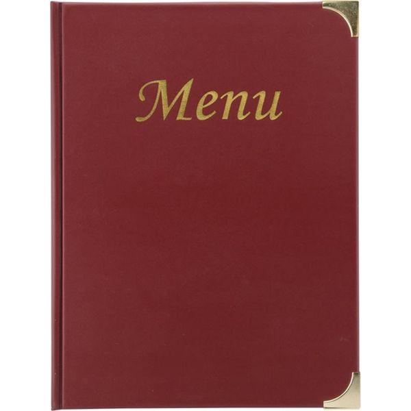 Securit MC-BRA4-WR Cartella Portamenu Securit Basic, Din A4, Rosso Vino-image