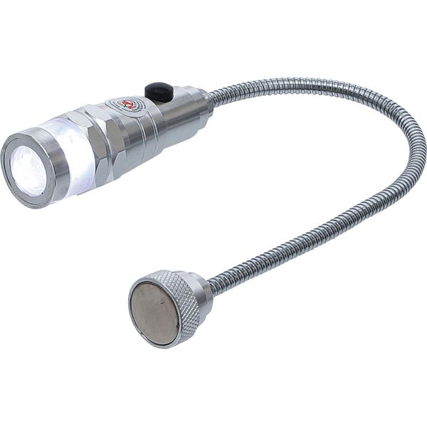 Lampada Led Da Lavoro Con Base Magnetica A Collo D'oca Da 260 Mm Luce Magnetica, Luce-image