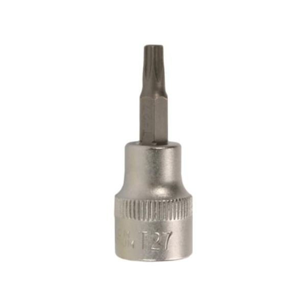 Bgs Bit Presa Quadra 10 Mm (3/8") Profilo A T (Per Torx) Con Foro T25 - 2572"-image