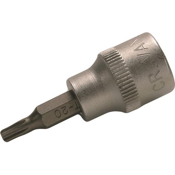 Bgs Bit Presa Quadra 10 Mm (3/8") Profilo T (Per Torx) Con Foro T20 - 2571"-image