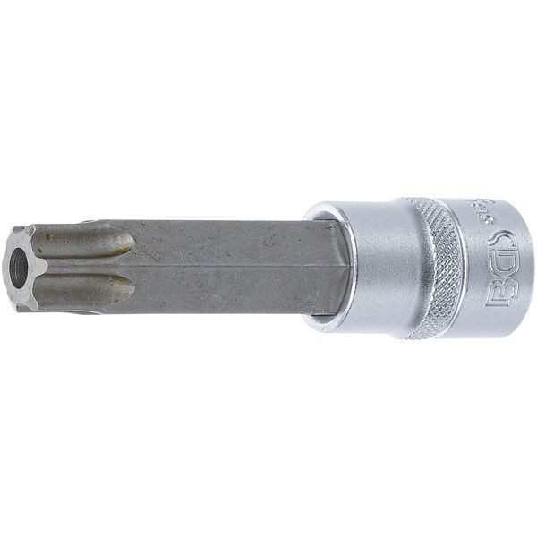 Inserto Per Bit | Lunghezza 100 Mm | Azionamento Quadrato 12,5 Mm (1/2") | Profilo A T (Per Torx) Con Foro T80"-image
