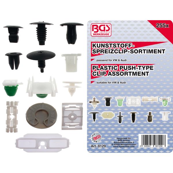 Assortimento Di Clip Per Rivestimenti Per Veicoli Vw | 255 Pz.-image