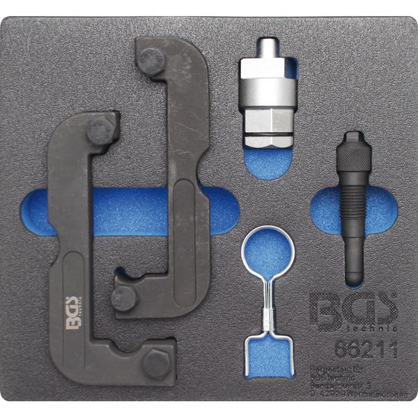 Bgs Inserto Carrello Officina 1/6: Set Di Attrezzi Per La Regolazione Del Motore Per Audi 2.4 / 2.8 / 3.0 Tfsi - 66211-image