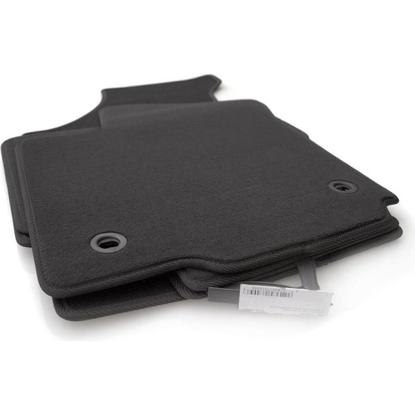 Tappetini Adatti Per Vw Phaeton Velours Premium Tappetini In Moquette Neri 4 Pezzi Incl. Sistema Di Fissaggio Originale-image