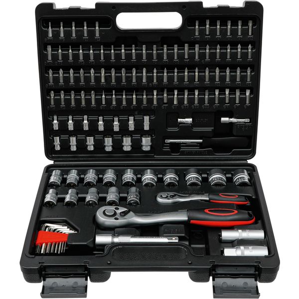 Set Di Chiavi A Bussola, Profilo Dell'albero | Azionamento 6,3 Mm (1/4") / 12,5 Mm (1/2"") | 115 Pz."-image