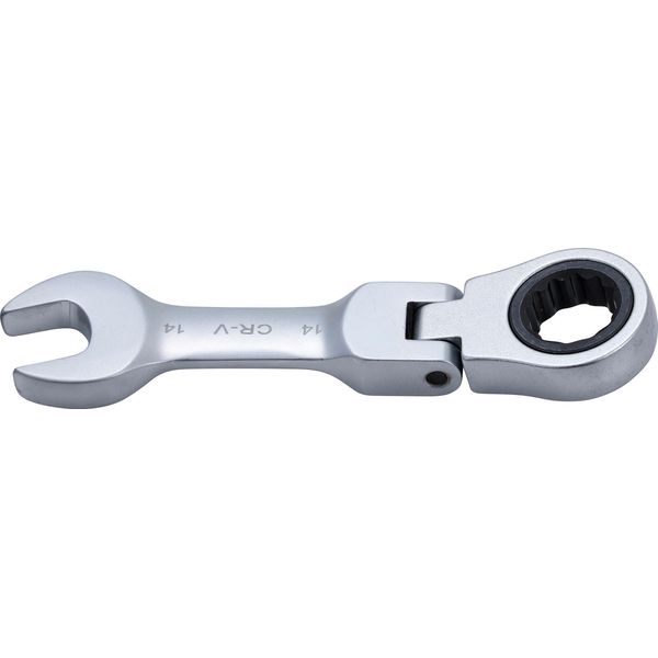 Bgs Chiave Ad Anello A Cricchetto, Corta, Angolata Sw 14 Mm - 6914-image