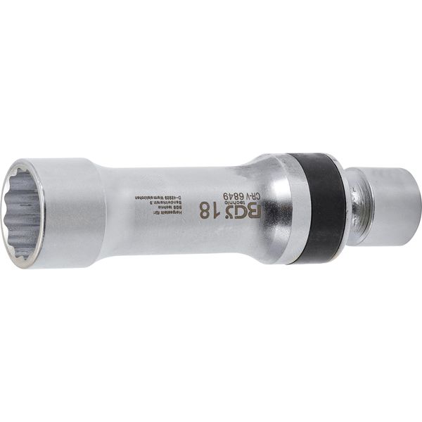 Bgs Presa Per Candele A Dodici Lati Con Molla Di Fissaggio Attacco Quadro 10 Mm (3/8") Sw 18 Mm - 6849"-image