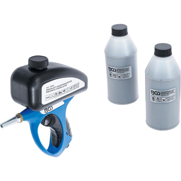 Bgs 70056 | Pistola Di Sabbiatura Ad Aria Compressa Con Accessori | 3 Pz.-image