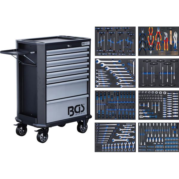Bgs Carrello Da Officina 8 Cassetti Con 299 Utensili - 4007-image