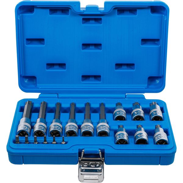 Bgs 5173 | Set Di Bussole Con Attacco Quadro 6,3 Mm (1/4") / 12,5 Mm (1/2"") | Profilo A T (Per Torx) | 18 Pz."-image