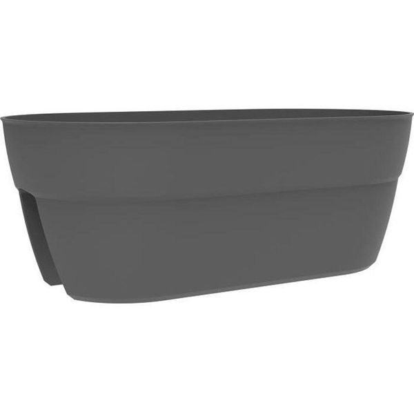 Eda 013586 G.Ant Sx Eda Vaso Per Ringhiera "Osaka"", (L)560 X (P)300 Mm, Antracite"-image