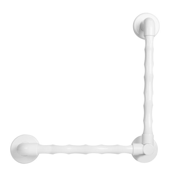 Alberts 141158 Maniglione, Nervato, Regolabile Con Snodo, In Plastica, Bianco, Lunghezza Maniglia 324 Mm-image