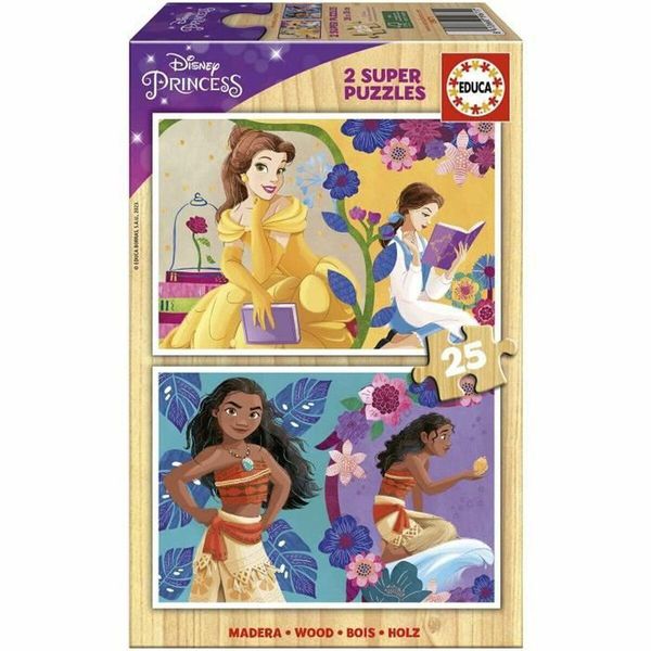 Puzzle 2X25 Principessa Disney (Bella + Vaiana) 19671 Educa-image