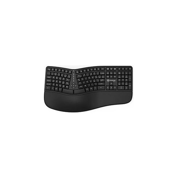 Powerton Lana, Tastiera Ergonomica Cz/Sk, Cablata (Usb), Nero-image