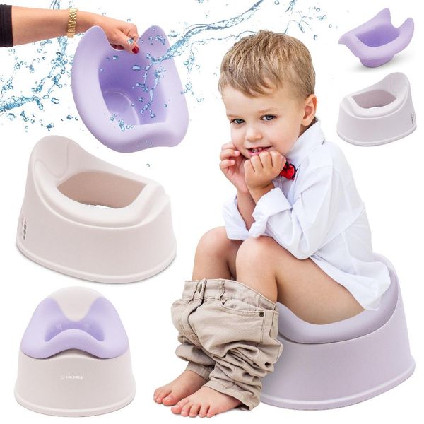 Vasino Trainer Per Bambini Vasino Per Bambini Vasino Per Bambini Vasino Trainer Per Wc Antiscivolo Bianco E Viola Sun Baby-image