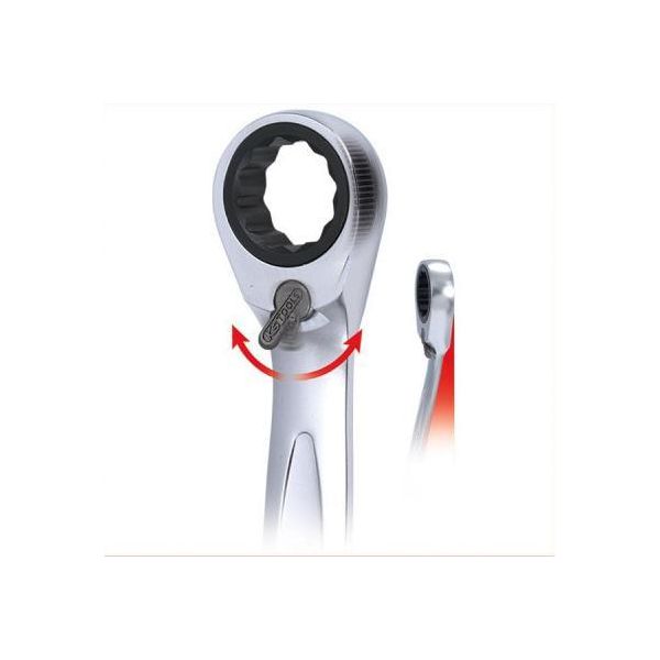 Chiave Combinata Con Cricchetto Reversibile Gearplus, 7 Mm Ks Tools-image