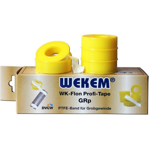 Wekem Nastro Sigillante Per Filettature In Ptfe 'Grp' Din - Dvgw Grossolano 1 Pezzo-image