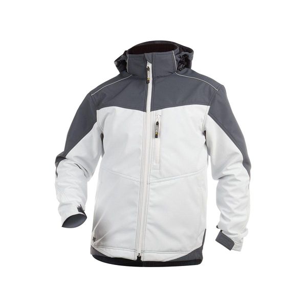 Dassy® Jakarta Giacca Softshell Bicolore White/Cement Grey Taglia 3XL Lunghezza: Standard-image