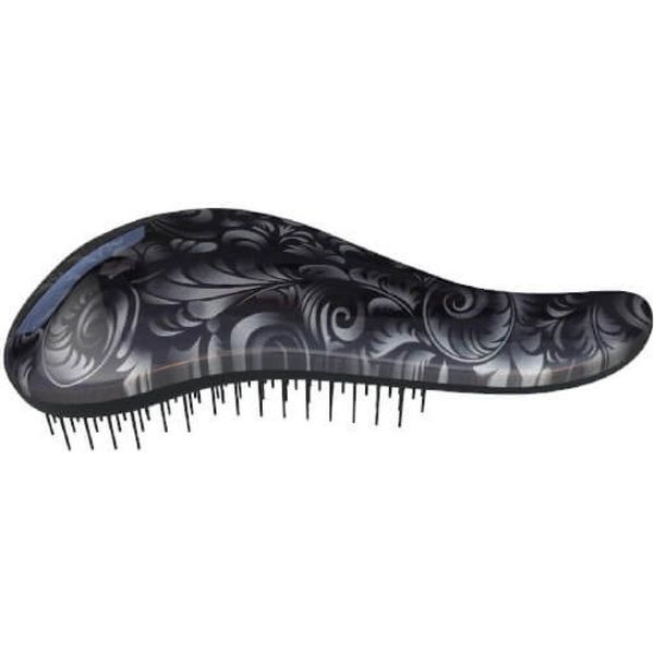 Spazzola Per Capelli Con Manico A Fiore Nero-image